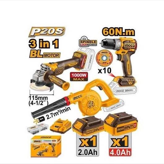 کیت ترکیبی ۳ عددی شارژی اینکو مدل COSLI241192 - COSLI241192